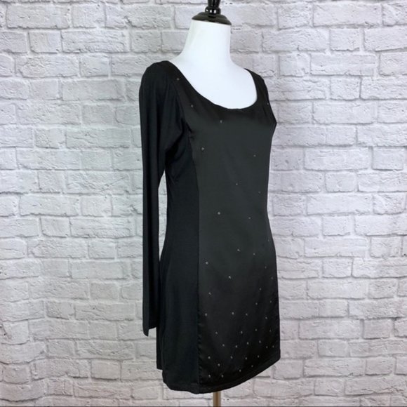 BCBGeneration Black Mini Dress XS Open Ladder Back - Picture 4 of 8